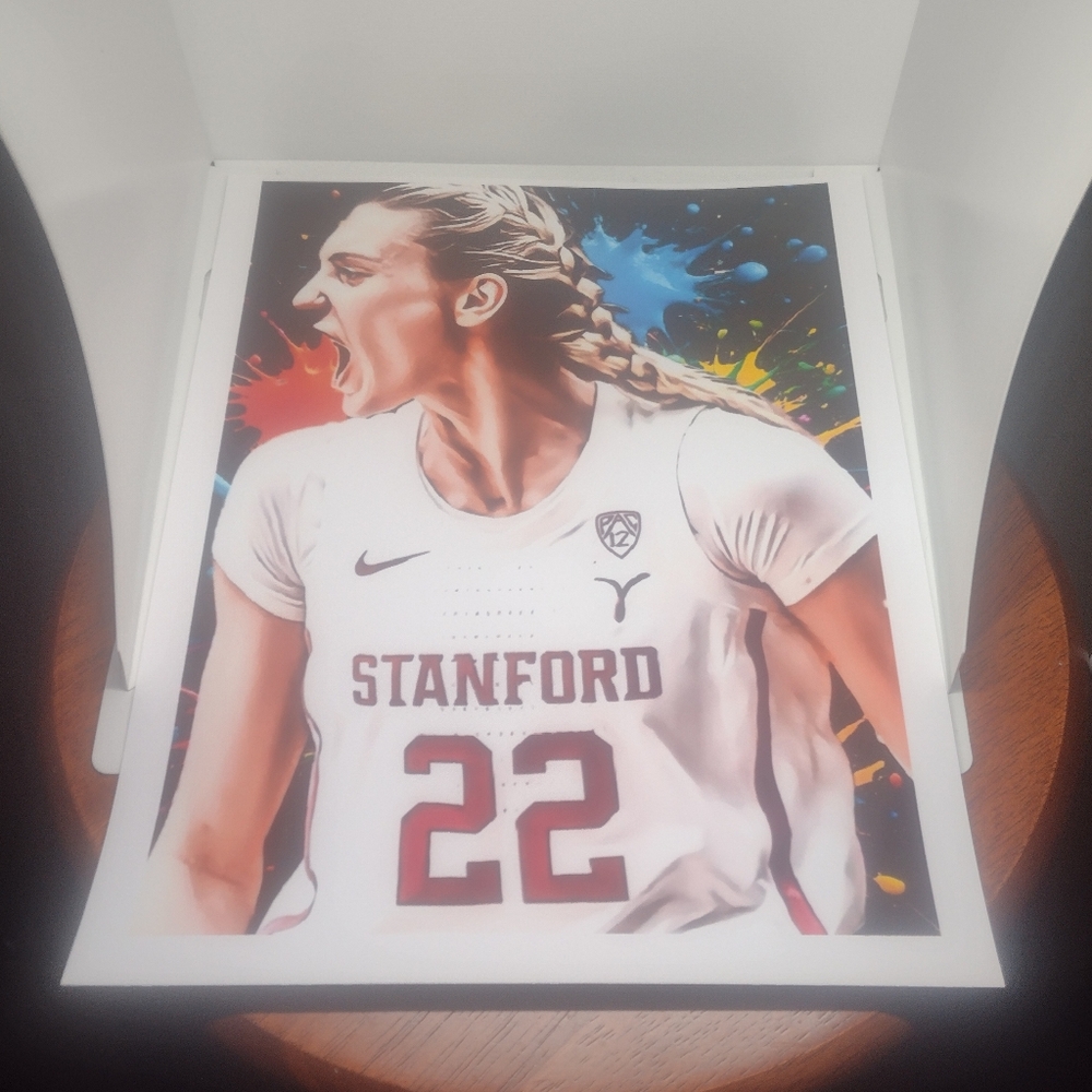 CAMERON BRINK STANFORD 8.5x11 ULTRA PREMIUM GLOSSY REPRINT ART BASKETBALL POSTER